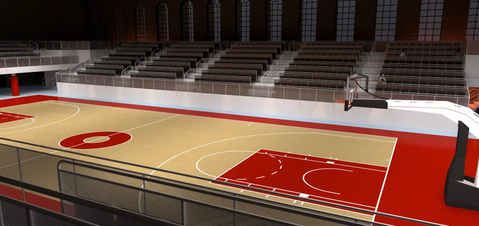 Small basketball arena