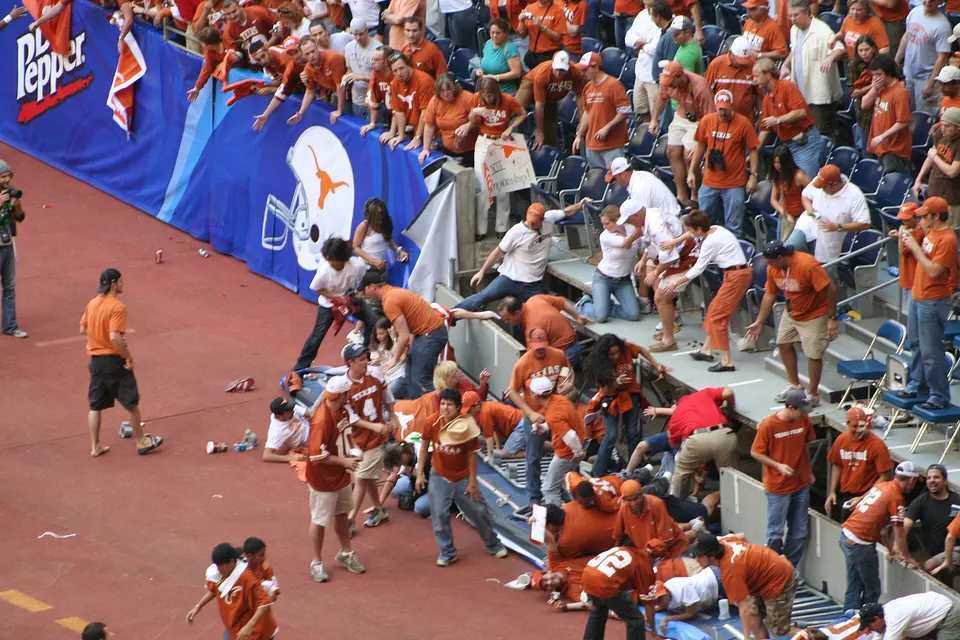 Partial stadium collapse at Big12 college football championship 2005